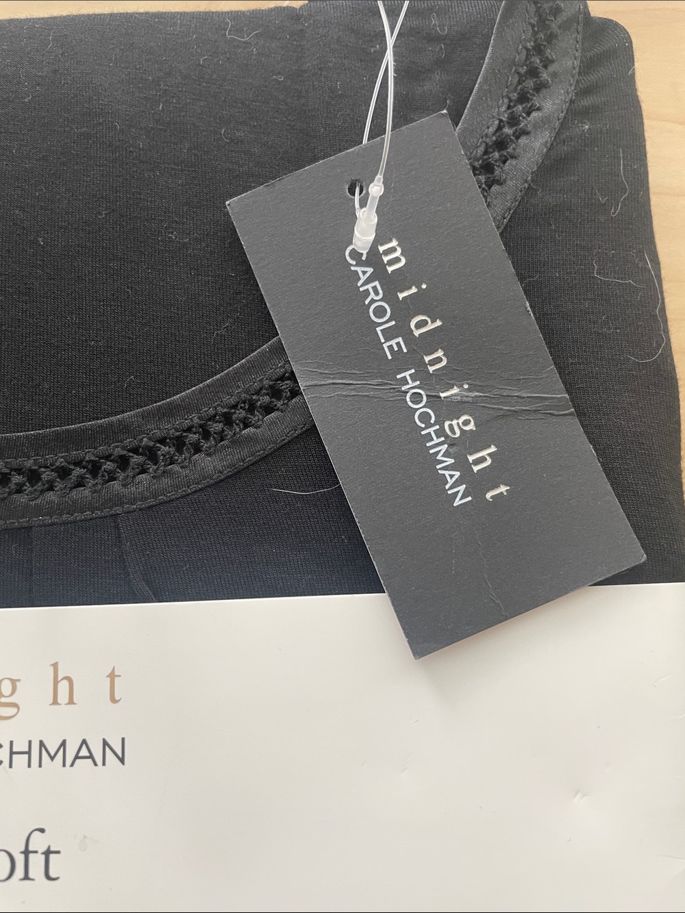 Midnight by Carole Hochman Black Women's Intimates Top - Picture 2 of 3